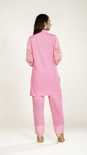 Ziya Schiffli Co-ord Set in Pink