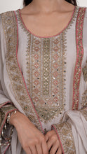 Yuvika Round Neckline Heavy Suit in Ivory